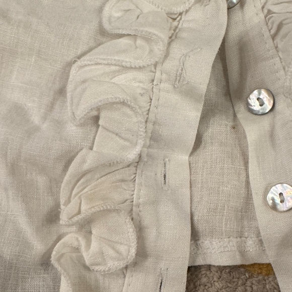 Moschino White Ruffled Blouse - Picture 6 of 10